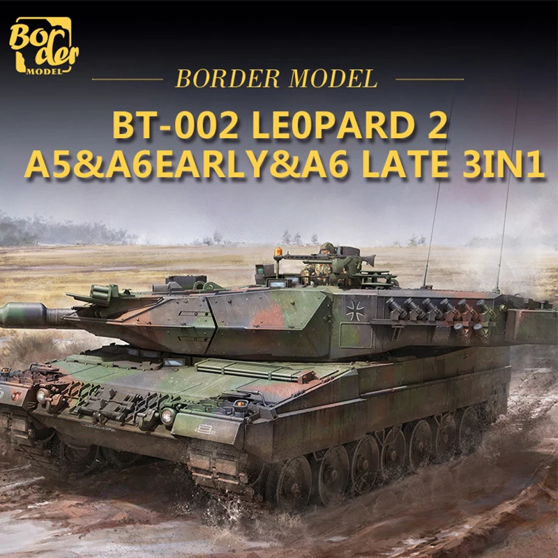 

Border Assembly Tank Model Kit BT-002 German Leopard 2A5/A6 Later Type 3IN1 Main Battle Tank 1/35