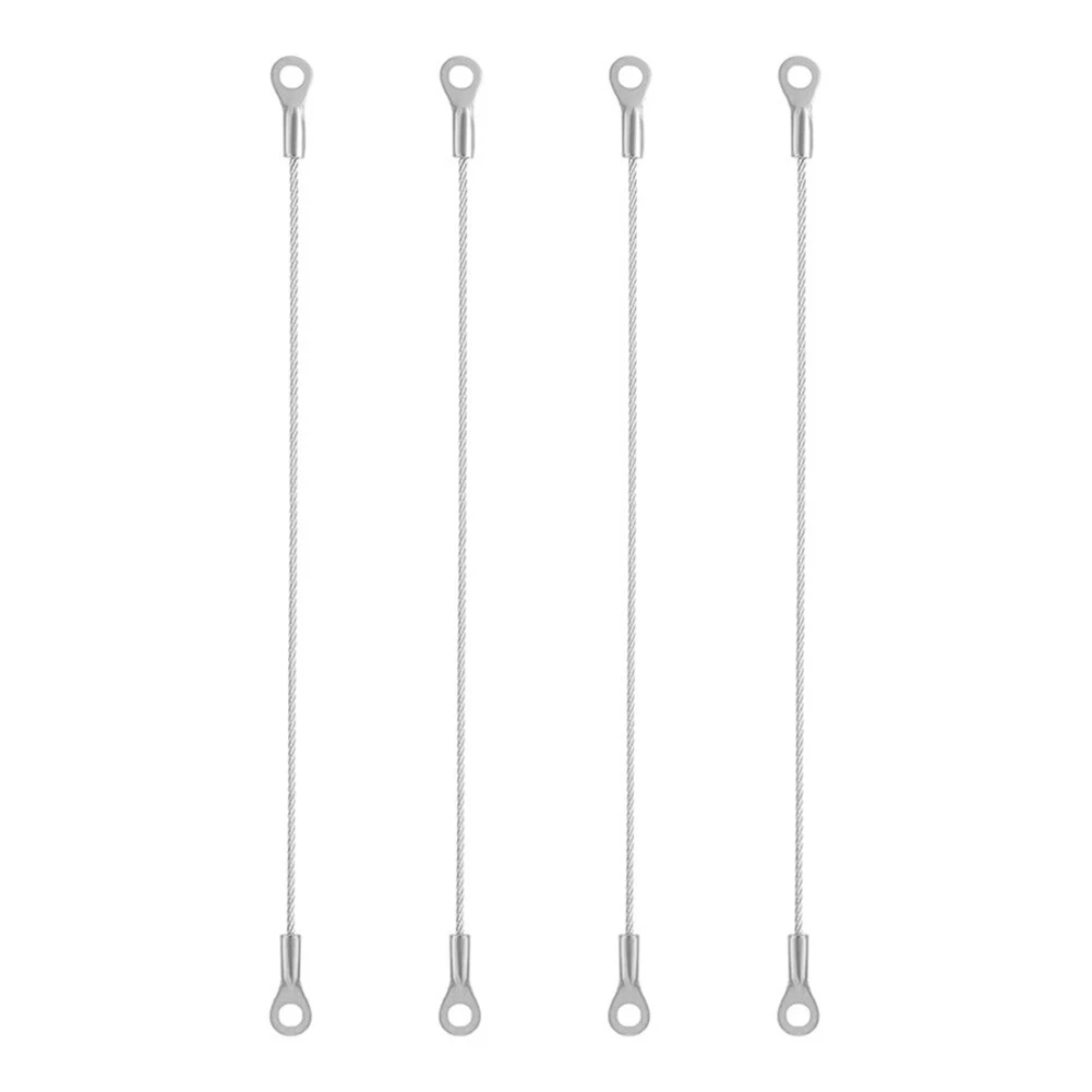 Stainless Steel Door Cabinet Restraint Braided Cable Hinge Limiter Swing Opening Angle Flexible Braided Limiter 4pcs