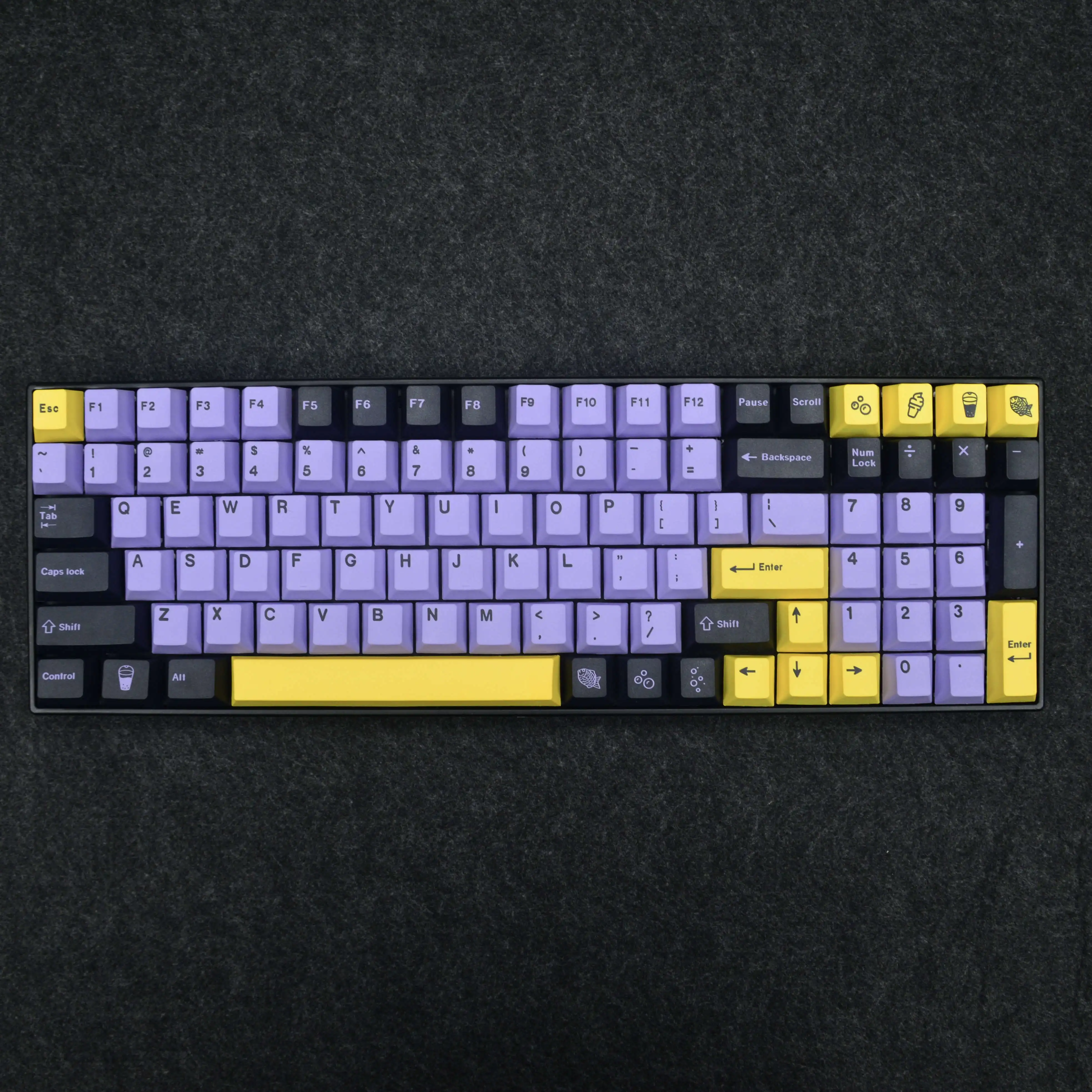 Chaves Conjunto Gmk Taro Keycaps Pbt Dye Sublimação Keycap Cereja Perfil Chave Caps para Keychron Anne Gh60 Gk64 980 104 108 Layout 129 - Imagem 4