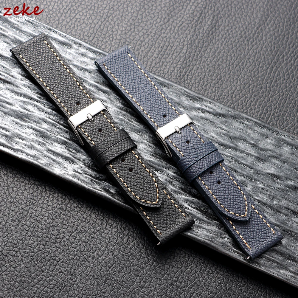Genuine Leather Watch Strap – Retro Quick Release Wristband Accessory