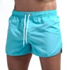 Summer Men's Fashion Beach Shorts Polyester Quick Dry Multicolour Sports Three Quarter Shorts Men 3