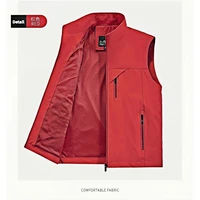 2025 nouvelle mode hommes gilet coupe-vent solide sans manches veste moto extérieur imperméable Biker gilet pour hommes vêtements 2