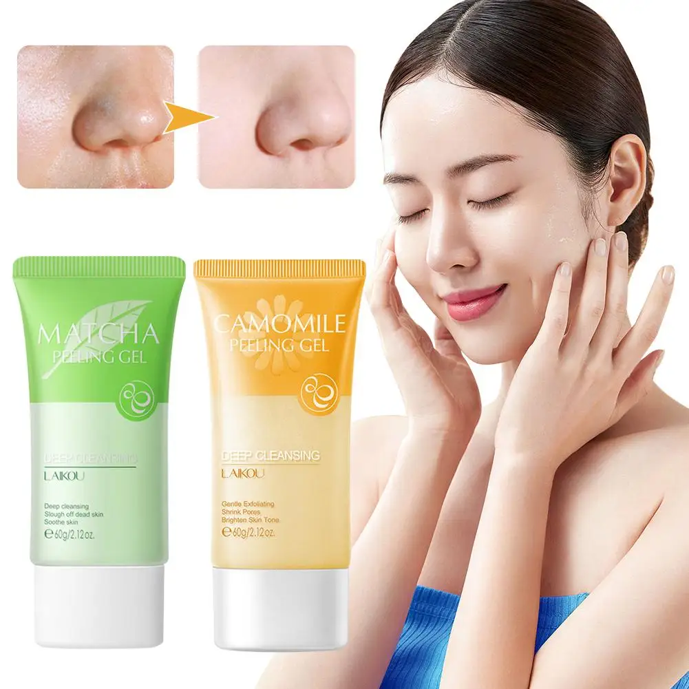 

Deep Cleansing Exfoliating Peeling Gel Facial Cleanser Scrub Gel Smooth Cleaner Skin Care Moisturizing Care Exfoliator Deep C8S3