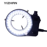 Adjustable Black or White LED Ring Light Illuminator Lamp For Industry Stereo Video Camera Trinocular Microscope Lens Magnifier 1