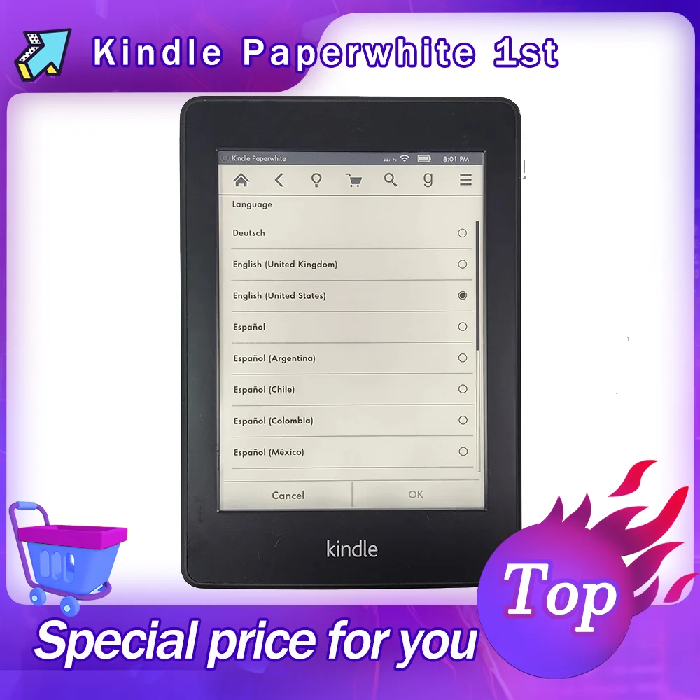 Kindle Paperwhite 1st Gen Backlight Built-in Light 6
