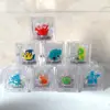 8Pcs Kids Bathing Luminous Ice Cubes Cute Animal Print Colorful LED Light Toys Children's Baby Bath Toys Floating 2