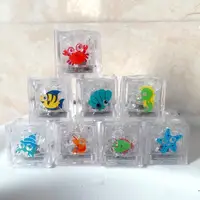 8Pcs Kids Bathing Luminous Ice Cubes Cute Animal Print Colorful LED Light Toys Children's Baby Bath Toys Floating 2