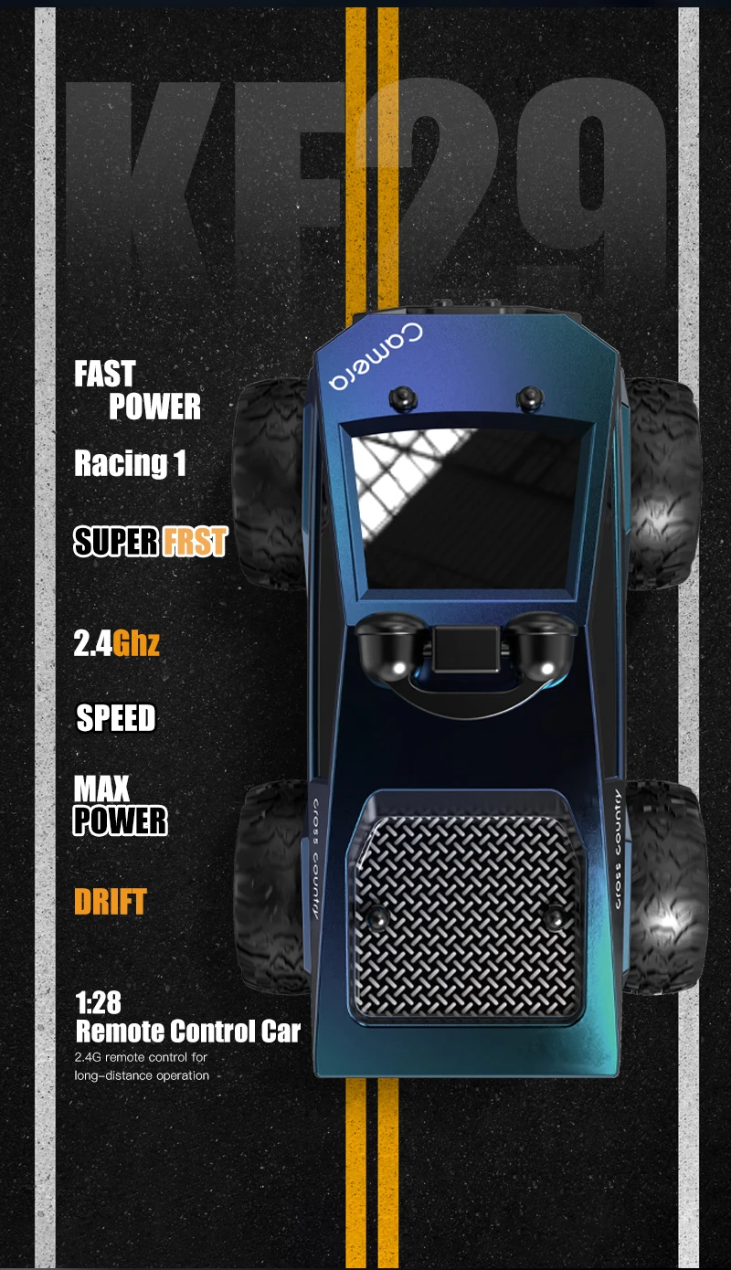 Rc Stunt Car With Hd Fpv Camera And App Control For Kids & Adults_voghion.com