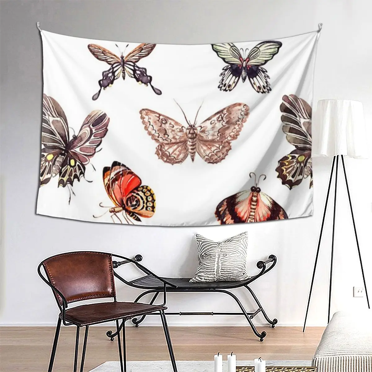 

Purple Butterfly (2) Tapestry Art Wall Hanging Aesthetic Home Decoration Tapestries for Living Room Bedroom Dorm Room