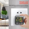 ZOYI Digital Smart Socket Tester Voltage Test Socket Detector US/UK/EU Plug Ground Zero Line Phase Check Rcd NCV test 3