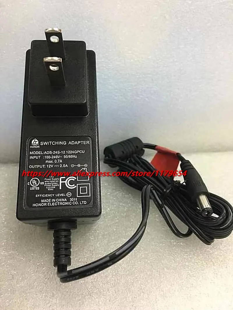 Genuino HOIOTO ADS-25FSG-12 12024EPB 12V 2A 5,5*2,1mm adaptador de