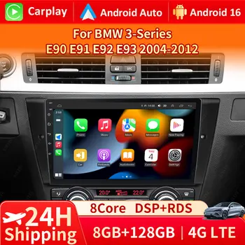 Radio para Auto Android 16 para BMW Serie 3 E90 E91 E92 E93 2005-2013, Reproductor Multimedia, Unidad Principal, Navegación GPS 5G, Estéreo, Carplay 1