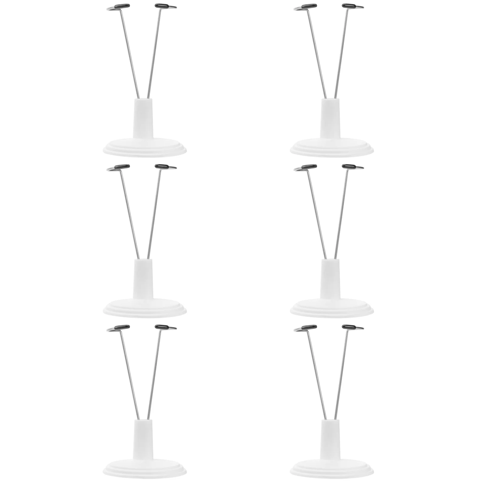 6Pcs Stand Display Holder Support Stand Action Figure Display Rack for Window Display Decoration Decoration ( White Rack for metal superfiber jewelry props necklace rack display rack pendant earrings support window display rack