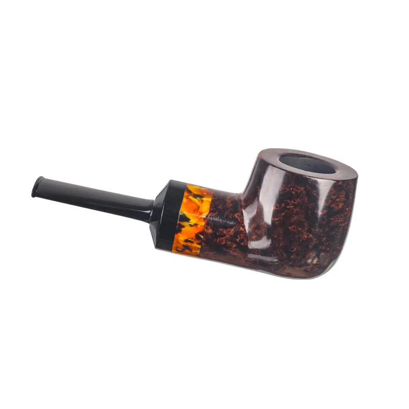 프리미엄 브라이어 우드 흡연 파이프, 분위기 챔버, Photinia 애플 파이프, 큰 구멍, 수동 담배 파이프, 전문