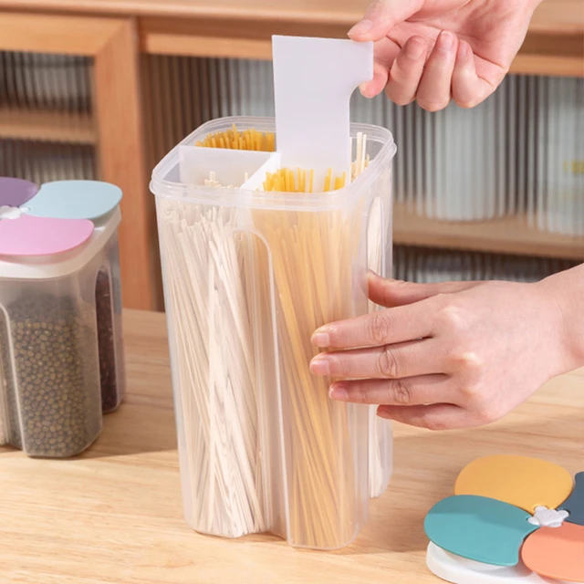 Divided Food Storage Containers Airtight Cereal Containers