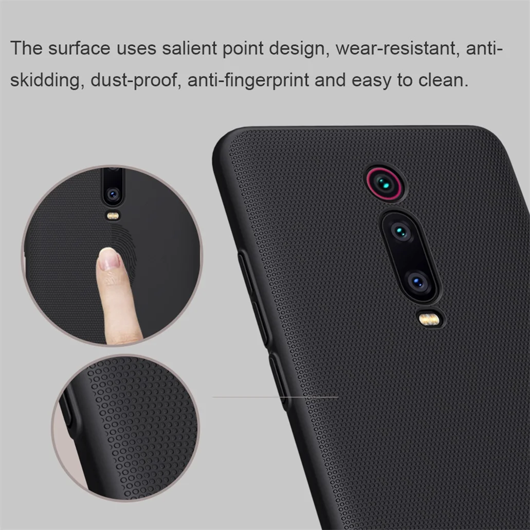 Фото Xiaomi mi 9T красный Redmi K20 чехол mi 9T Pro чехол Nillkin Супер Матовый щит жесткая задняя панель из поликарбоната защитный чехол для телефона красный Redmi K20Pro №3