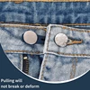 Button Extenders for Pants Women Men Jeans Free Sewing Adjustable Retractable Waist Extenders Button Waistband Collars Extenders 4