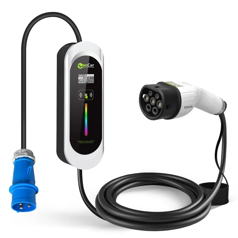 

Zencar новейшее Gen4 32A Evse 7 кВт автомобильное зарядное устройство с RCD типа B для европейского автомобиля модели E портативное зарядное устройство для электромобиля