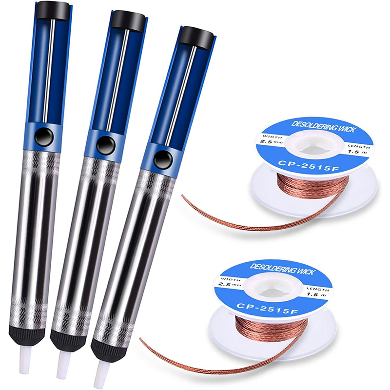 Solder Suction Wire with Strong Suction and Return Force for Repair Soldering 2.5mm Width 1.5m Length Set for Efficient Circuit