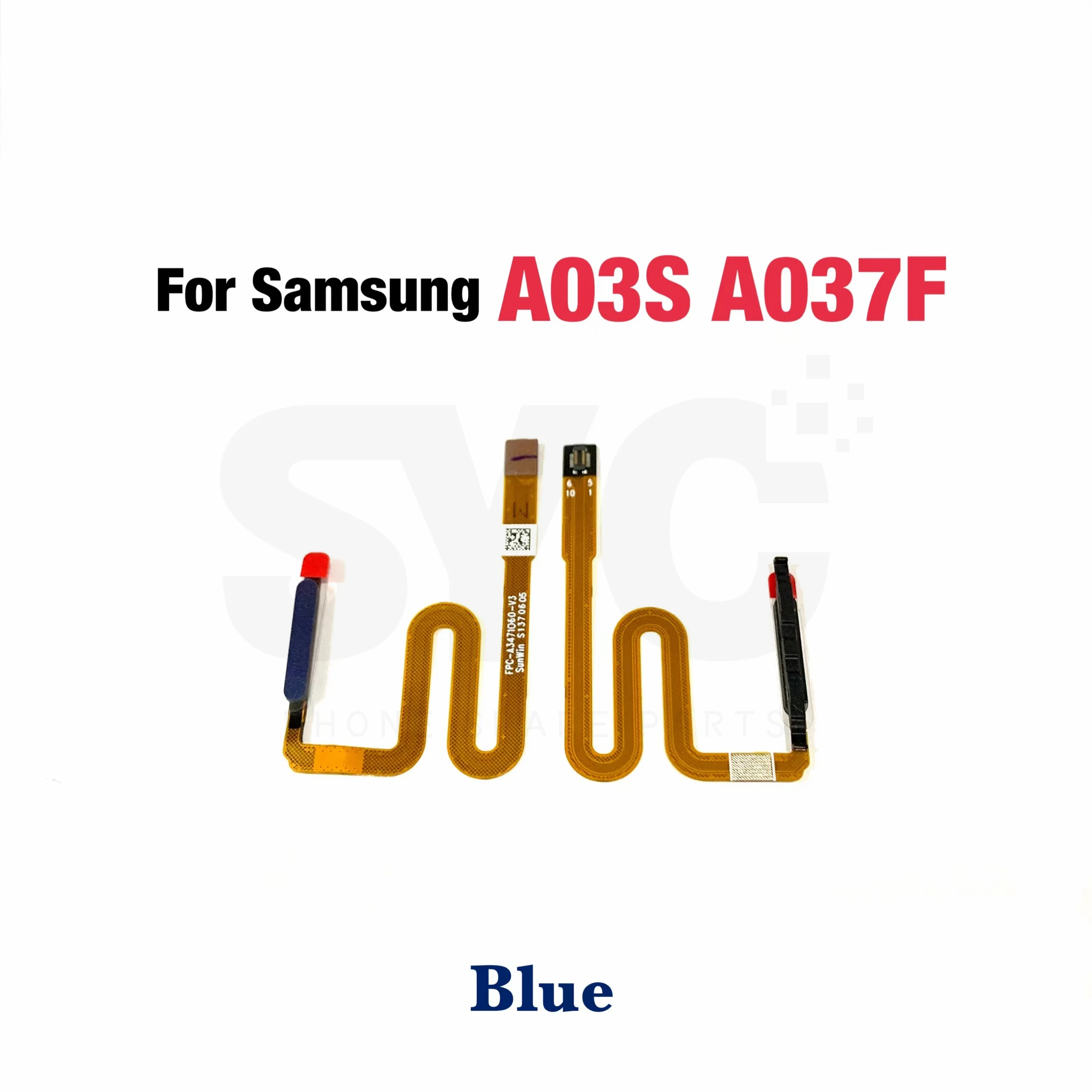 5Pcs/Lot New Fingerprint Scanner For Samsung  A03S A037 A037F ID Home Button Fingerprint Menu Return Key Sensor Flex Cable
