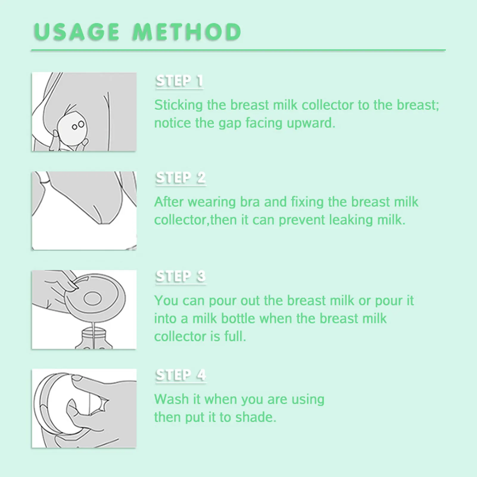Silicone Wearable Breastmilk Collector For Breastfeeding Collect Baby Feeding Milk Saver Protect Sore Nipples Breastmilk Catcher