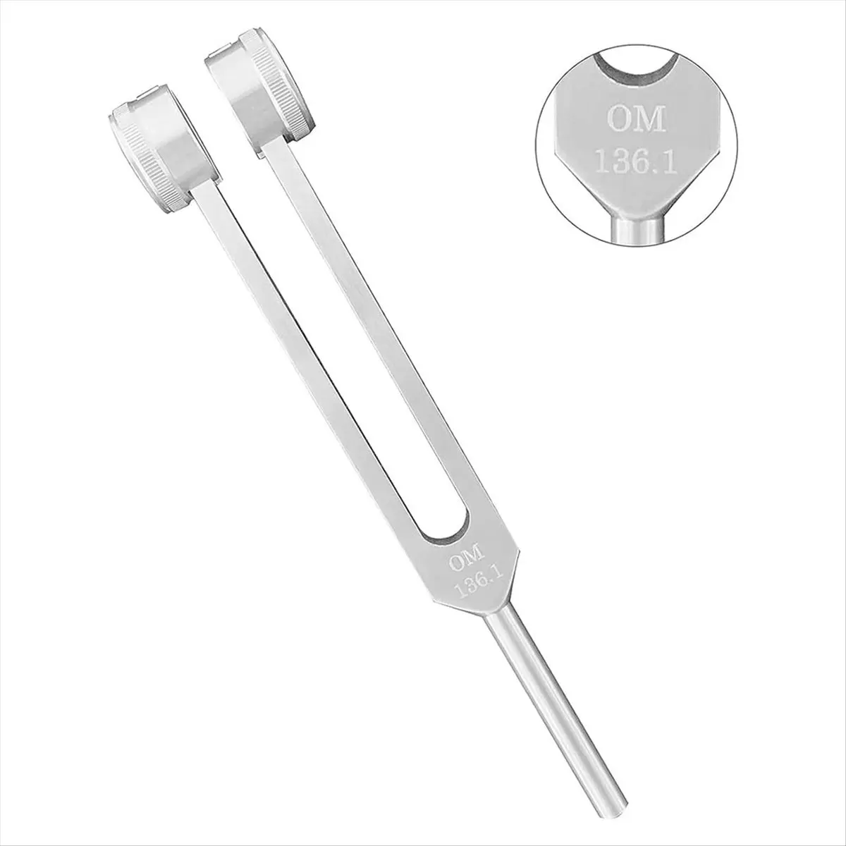A50U 차크라 튜닝 포크 Om136.1Hz & 4096C 세트, 사운드 힐링 타악기(말렛 및 가방 포함)