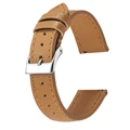 Brown silver buckle