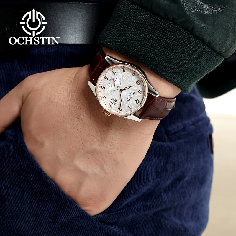 OCHSTIN2024 New Prominente Celebrity Series Imported Multifunctional Quartz Movement Watch Casual and Simple Men's Quartz Watch