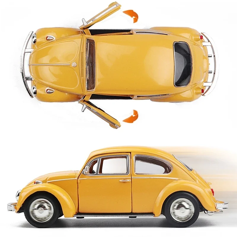 Retro Classic 1967 Beetle Diecast Car - Exquisite Alloy Toy Vehicle