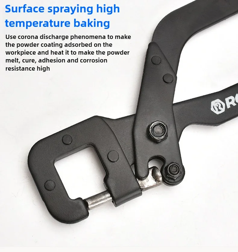 12 zoll Metall Stud Crimper Aluminium Legierung Stanzen Zangen Gips Trockenbau Werkzeuge Für Befestigung Metall Doppel Hand Kiel Zange – Detail 5