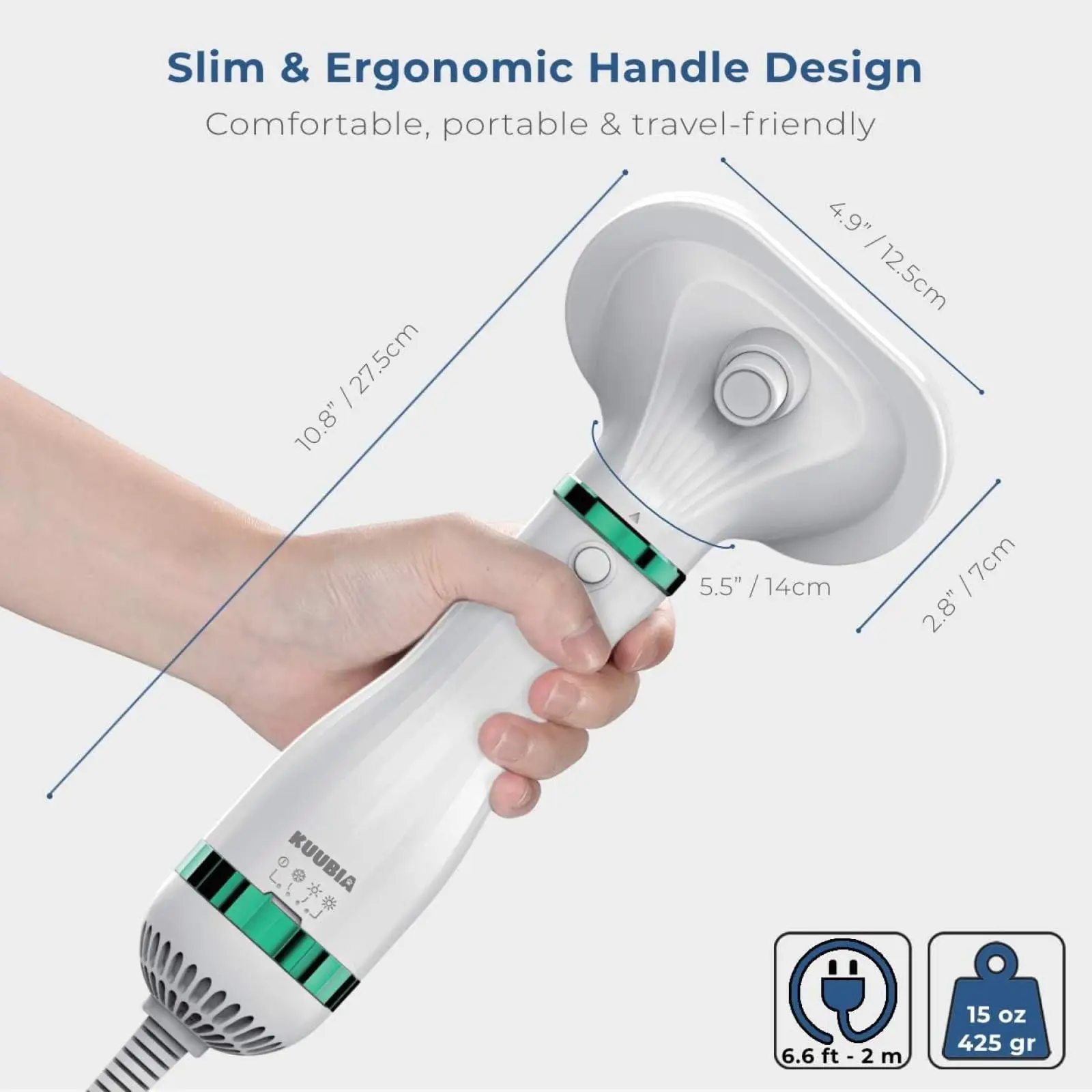 Pet Hair Dryer 2-in-1 Dog Hair Dryer Self Cleaning Slicker Brush Dog Blow For Small and Medium-Sized Dogs and Cats