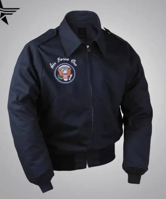 Air Force One Jacket A2 American Navy Edition Replica Short Men'S Polo Collar Coat American Flight Suit