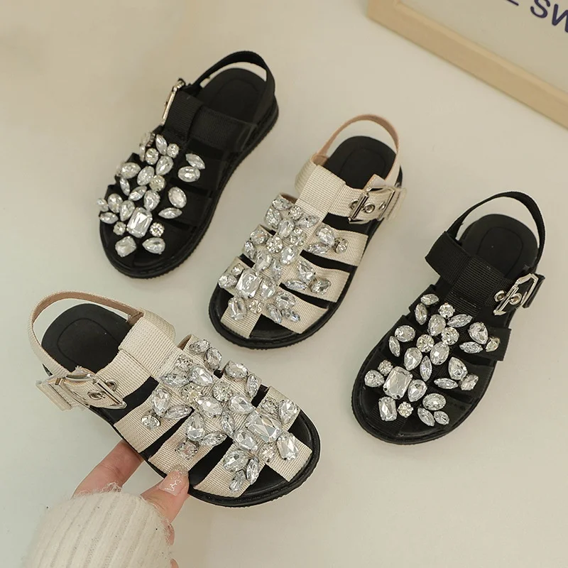 

Kids Sandals Girls Sandals Summer Rhinestone Children Sandals Girls Closed Toe Sandals Girls Shoes Kids Shoes