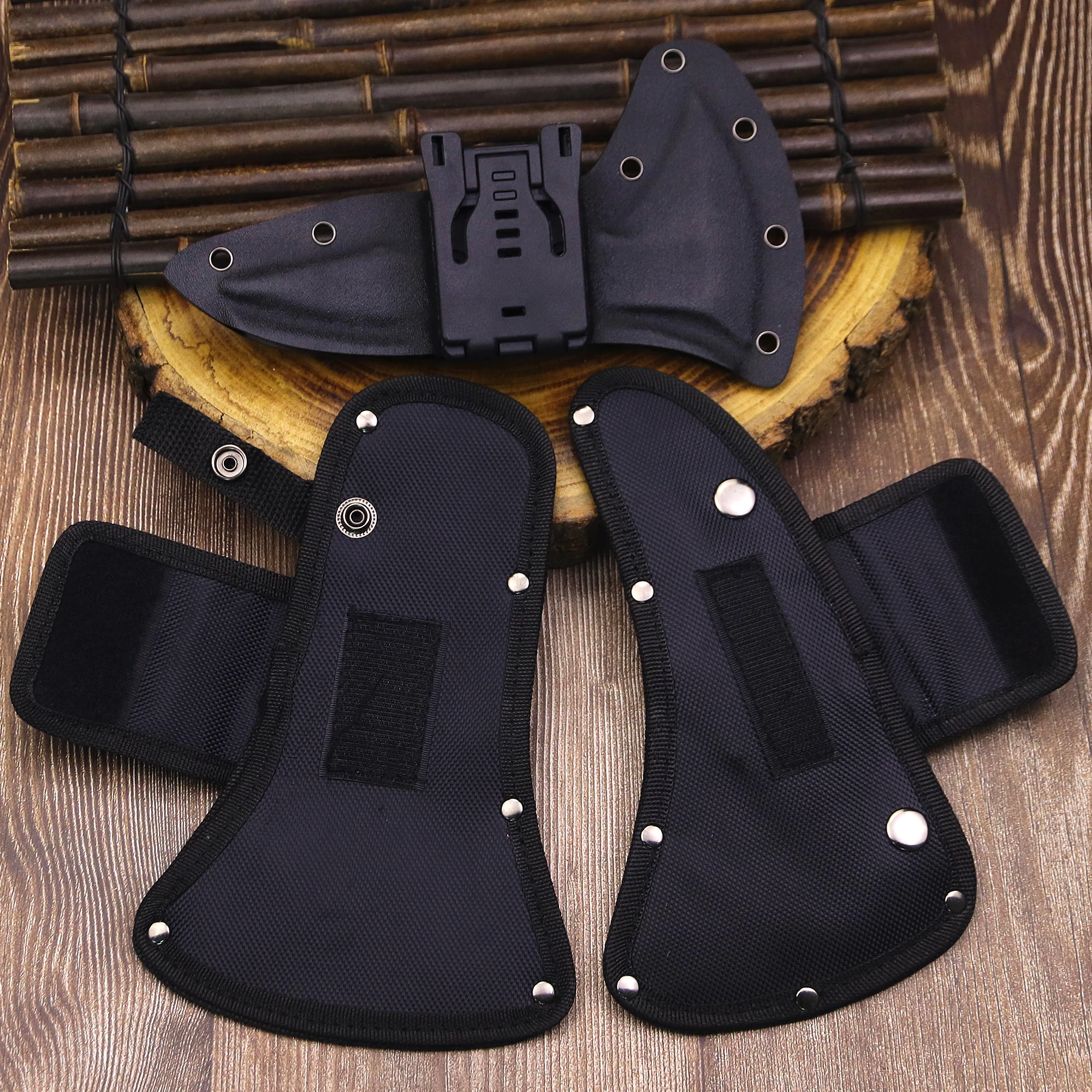 High-end hand-stitched nylon axe sheath, outdoor axe K sheath, suitable for tactical axe, camping axe, logging axe 5