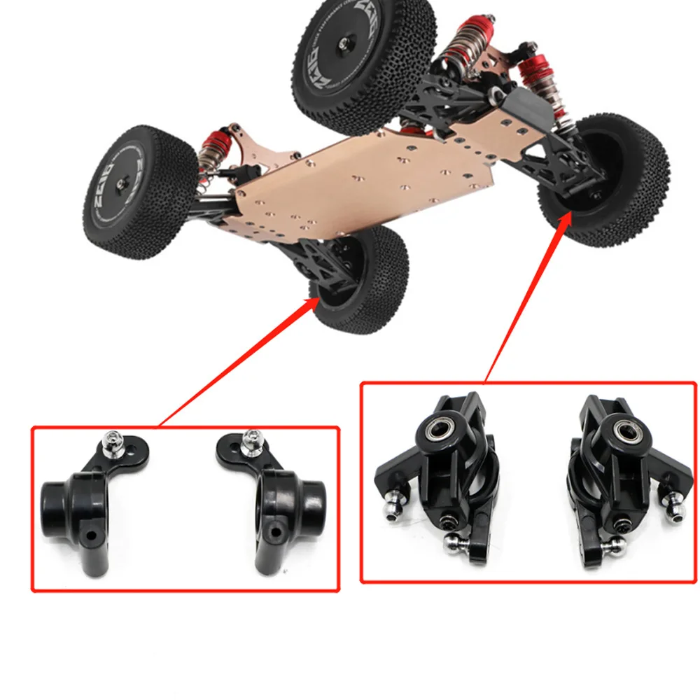 Wltoys 144001 144002 144010 124016 124017 124018 124019 Steering Cup C-Hub Carrier Rear Hub Carrier Set RC Car Spare Parts 3