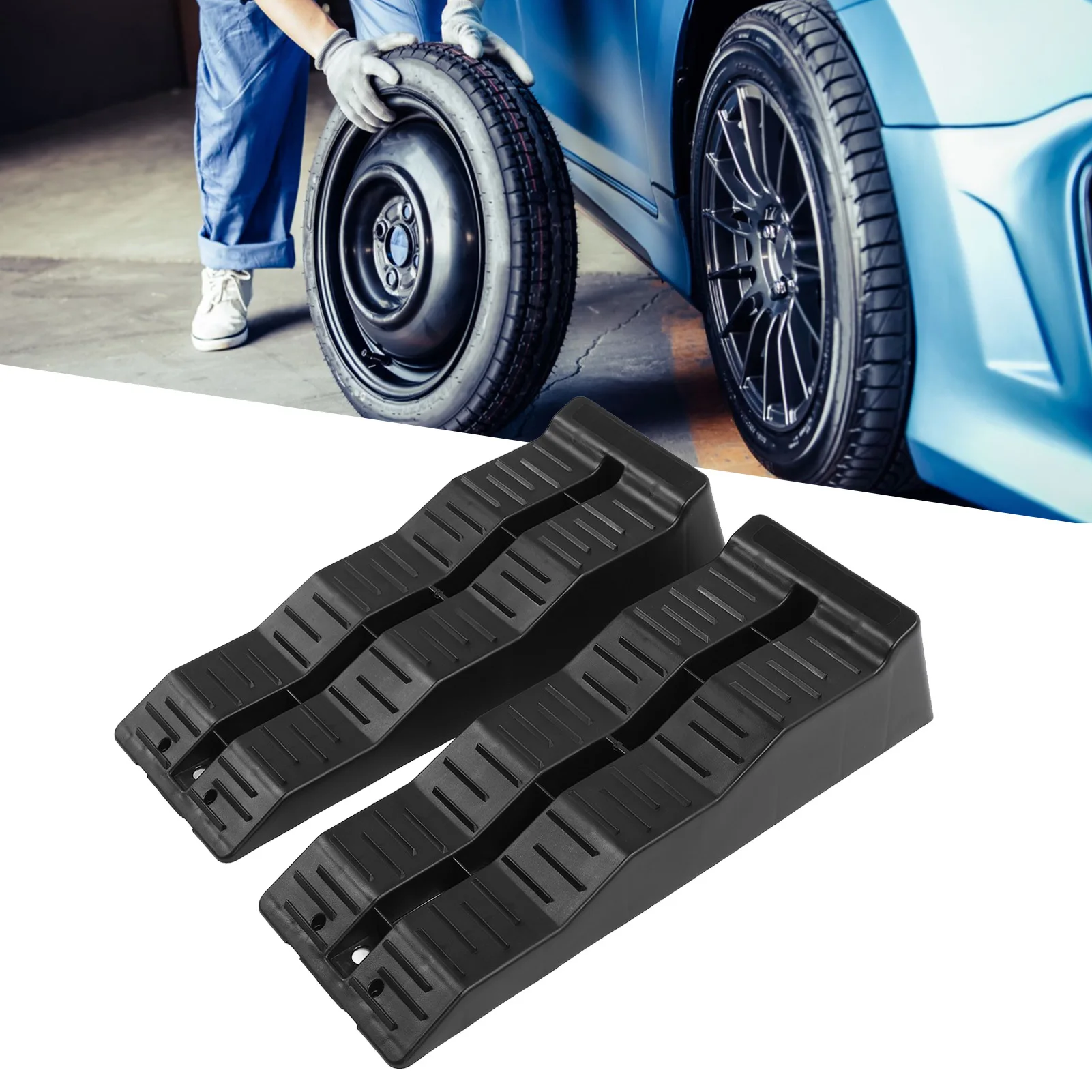 Gt-16p Leveling Ramp Car RV Camper Trailer Leveler Wheel Chock Stabilizer Uneven Ground And - View #12