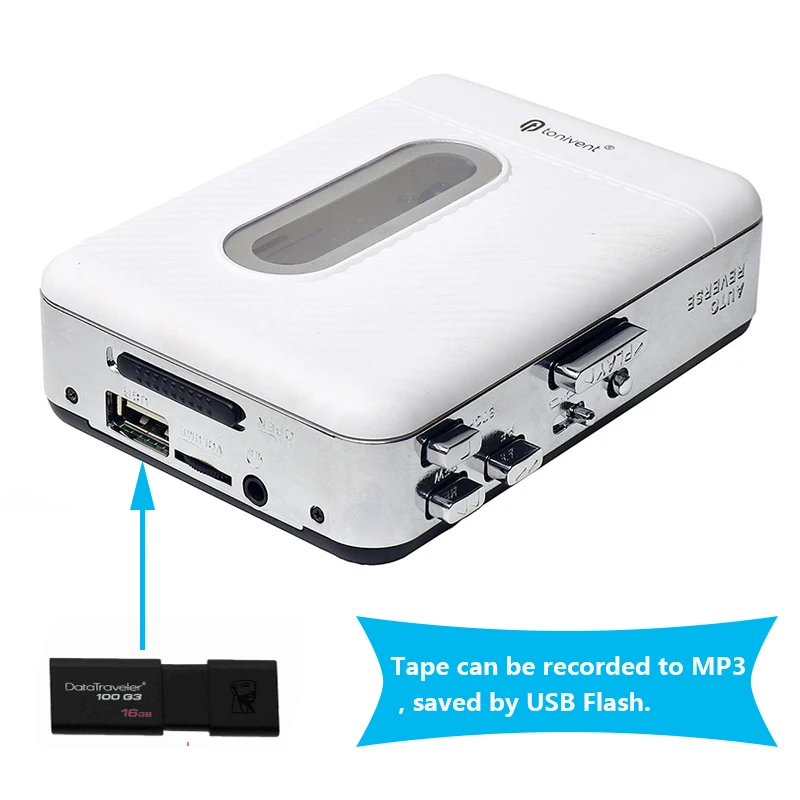 Cassette player portable USB converter capture recorder convert tapes to U-Disk