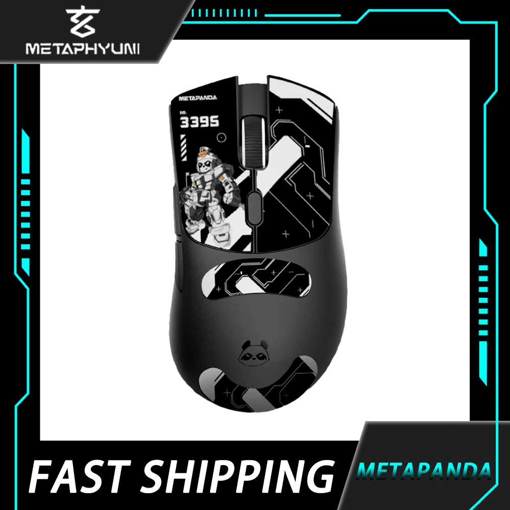 

Metaphyuni Metapanda Mouse 01 Tri Mode Bluetooth Wireless Paw3395 Mouse Lightweight E-Sports Ergonomics Gamer Pc Accessories Man