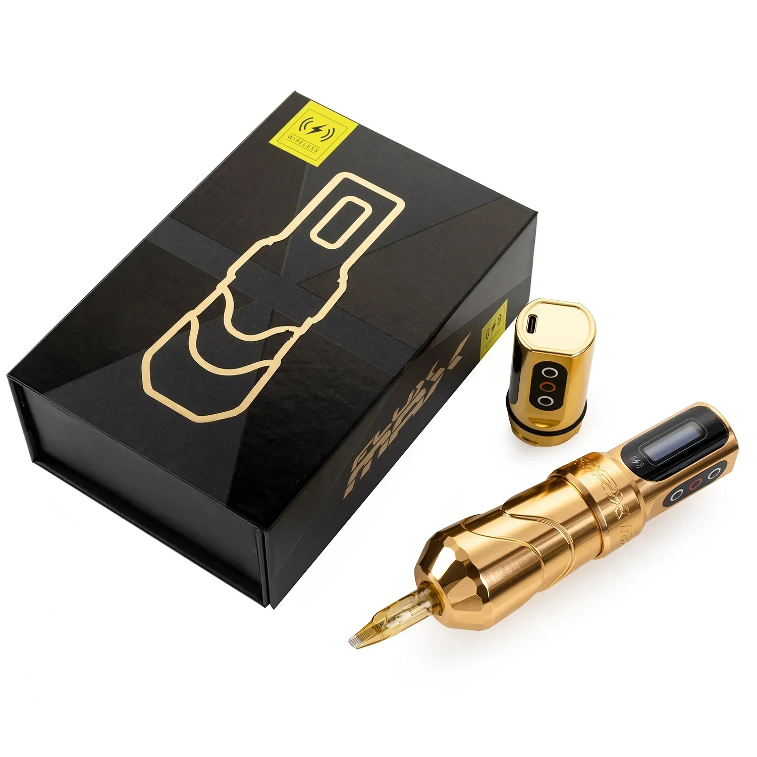 New FLUX MAX Wireless Tattoo Machine 3.5/4.0/4.6 Stroke 2400mAh 2 battery large