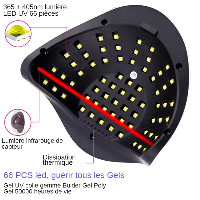 lampe uv ongles pour séchage rapide du vernis à ongles Gel – Image 3