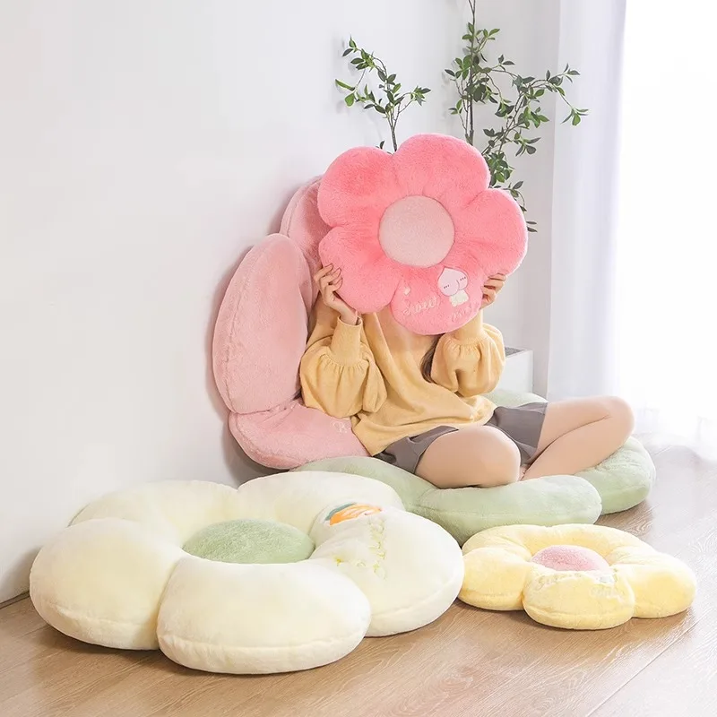 Flower Futon Tatami Seat Mat Floor Bedroom Floor Home Lazy Seat Block Bay Window Mat Soft Butt Mat 3