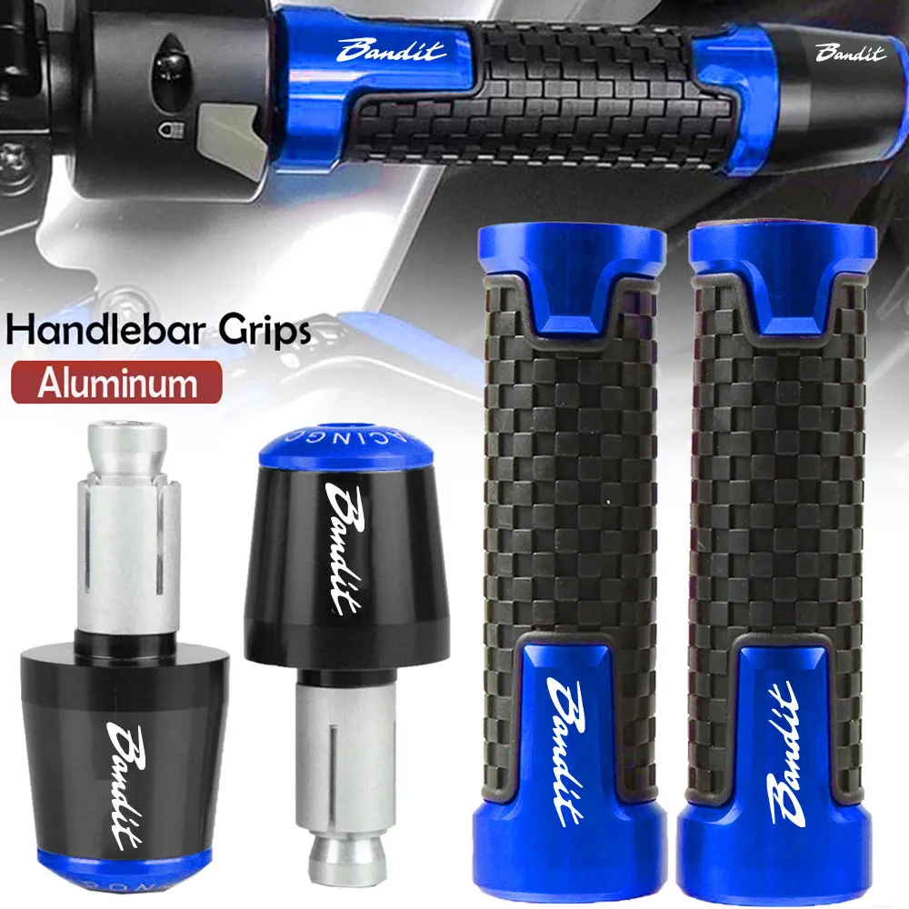 

7/8"22MM Motorcycle Aluminum Handlebar Grips Handle Bar End Cap Plug For SUZUKI GSF 250 600 600S 650 650S 650N 1200 1250 Bandit