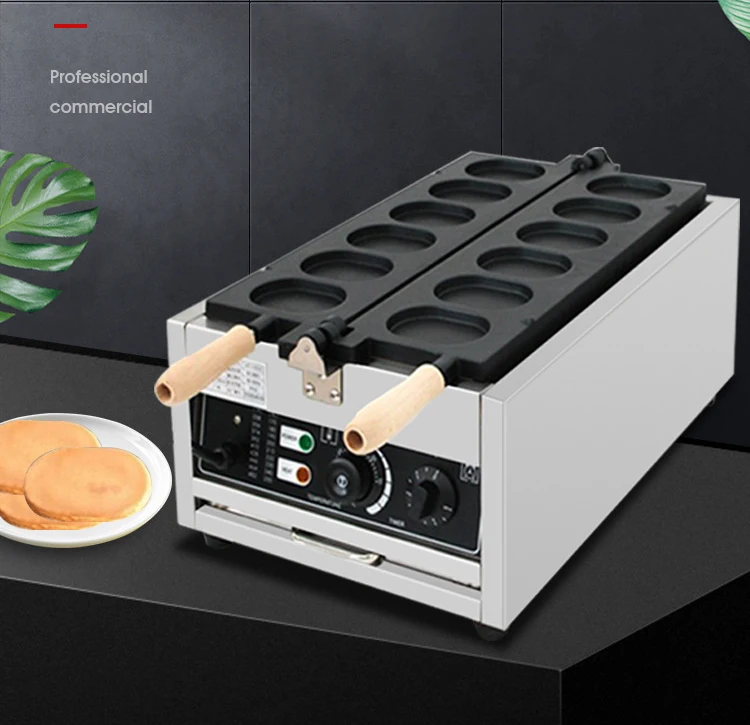 Description Picture 3 of itemCommercial electric 6 holes egg burger machine waffle cake making machine Street Food Korean Egg Bread Waffle Makers Grill Pan