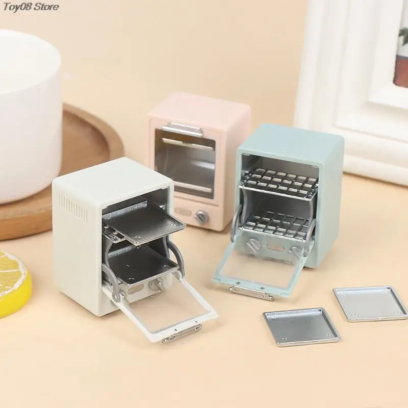 Pretend Kitchen Toys Kitchen Toys Dollhouse Furniture Set Doll House Toys 1Pc Simulation Miniature Dollhouse Oven Play Kitchen Baking Dish Bread Retro Refrigerator Model Doll Mini Furniture Toy Decor