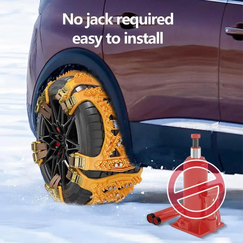 Car Tires Snow Chains for winter auto Wheel Tyre Anti-skid Chains Portable car Mud Tires Cable Belt for Emergency Accessories