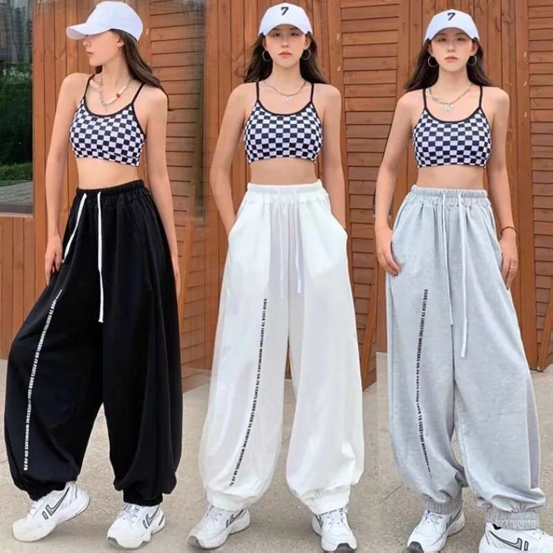 Europäische amerikanische Stil Frauen Hosen hohe Taille lässig Kordel zug Design Frau Hose neue Frühling Sommer y2k Hosen
