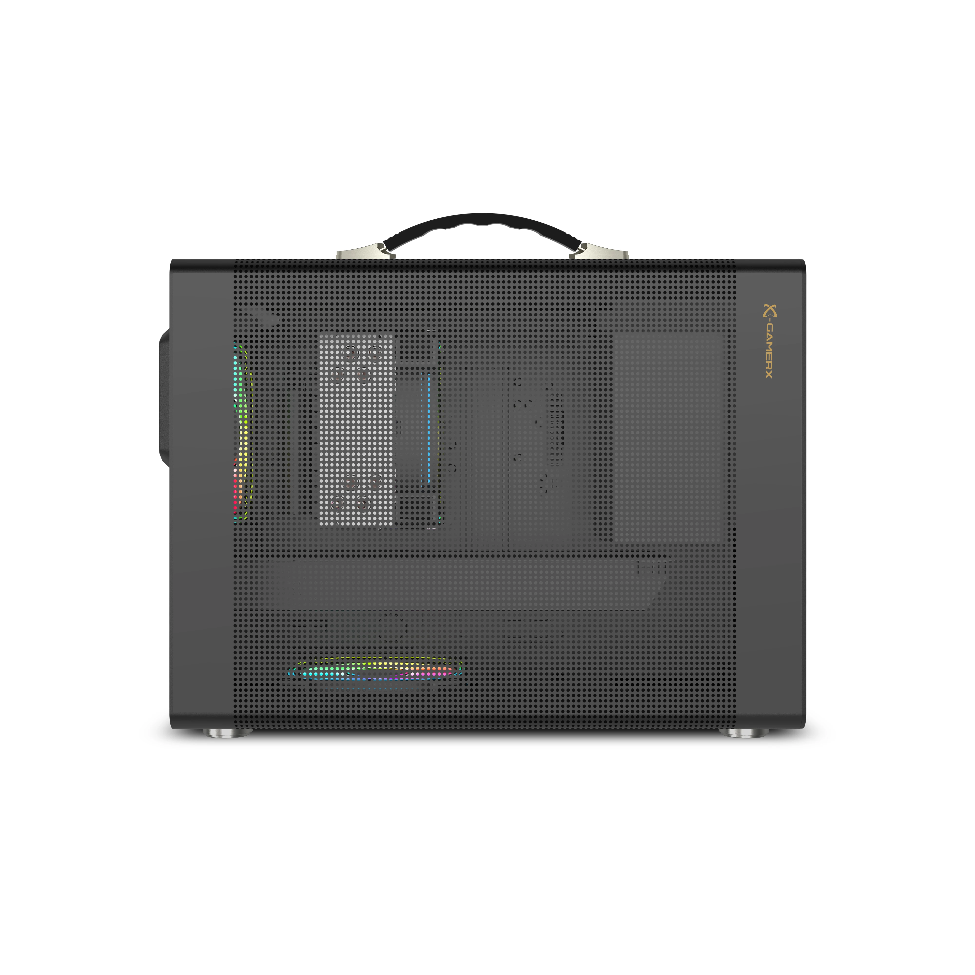 Power Train P60 Mesh Edition Computer Case M-ATX Portable ITX Office Case ATX/SFX Power Supply Support Type-C Desktop Chassis
