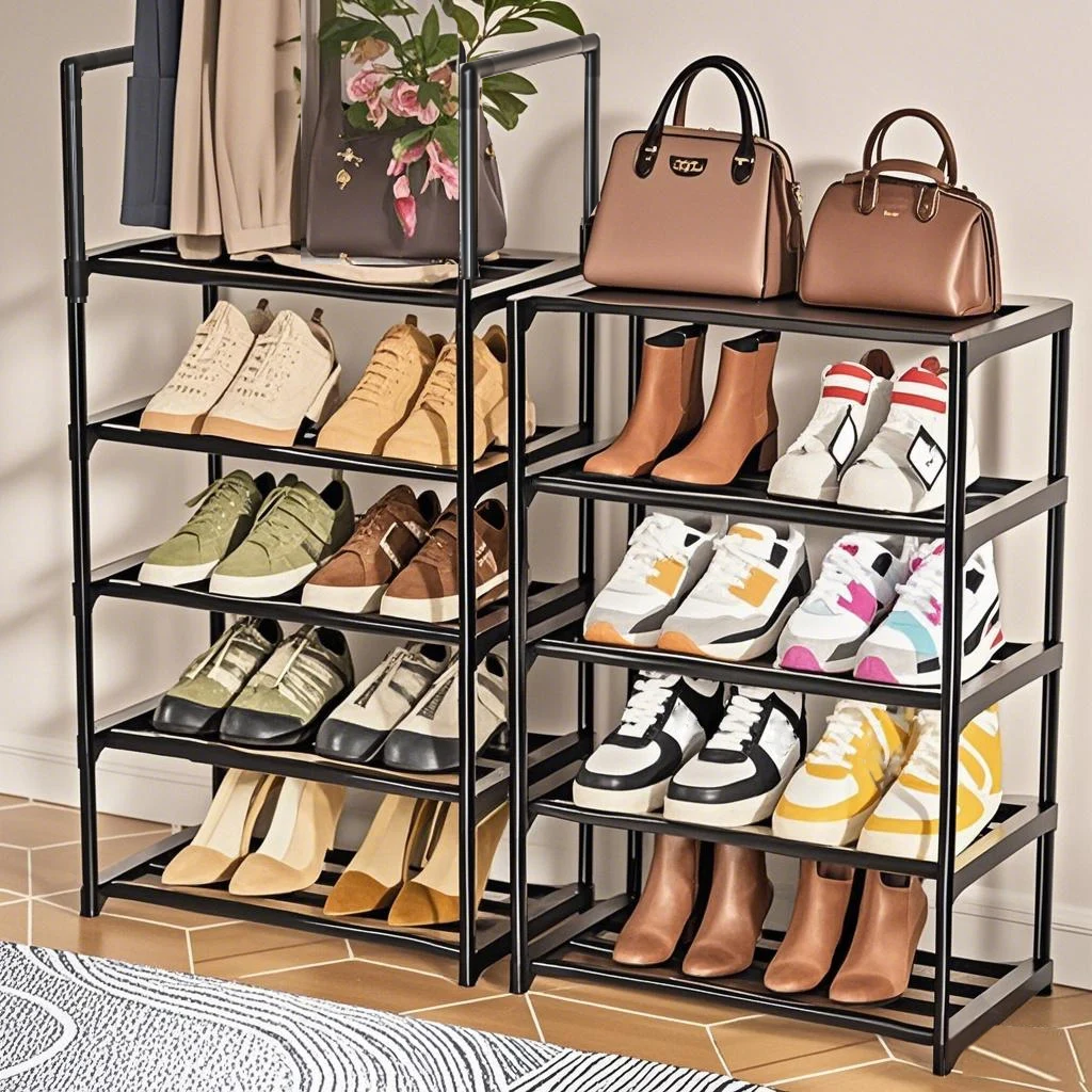 10-Tier shoe rack organizer Save Space 20-25 pairs Sturdy Shoe Shelf for Closets Entryway