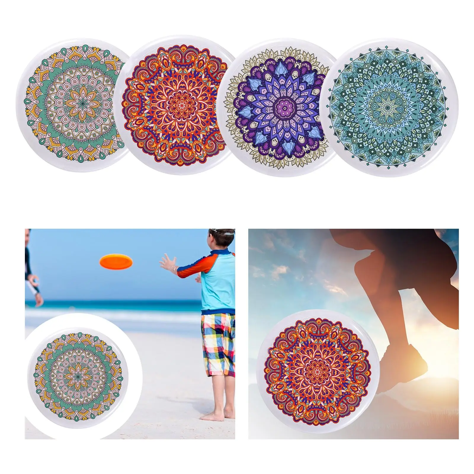 Flying Round Discs Outdoor Throwing Party Favor Camping Flying Saucers Toys