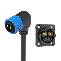 Rechargeable Aviation Plug Electric Motorcycle Battery Waterproof Connector, 6 - Pin Male/Female (Set - 2)